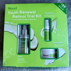 Murad Youth Renewal retinol Kit includes 3 trial sizes Brand new still sealed!